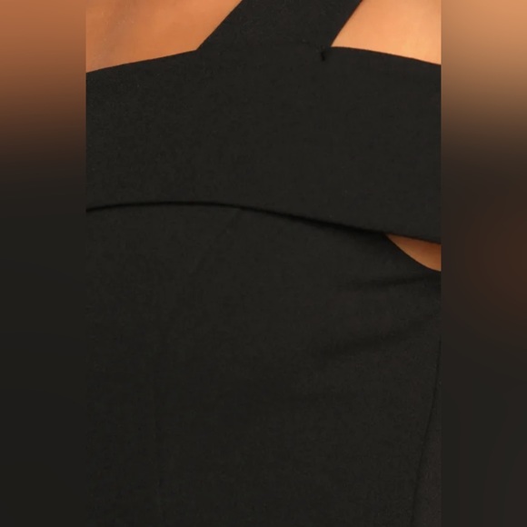 NEW Lulus Bold and Ambitious Black One-Shoulder Wide-Leg Jumpsuit - Picture 4 of 4